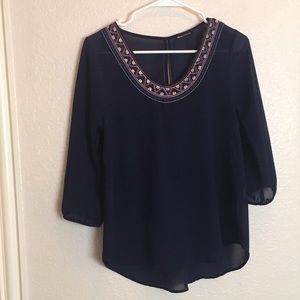 Navy Blouse